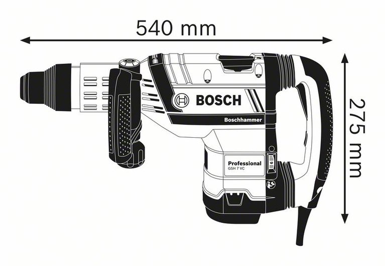 BOSCH-DEMOLITION HAMMER 7KG 1500W