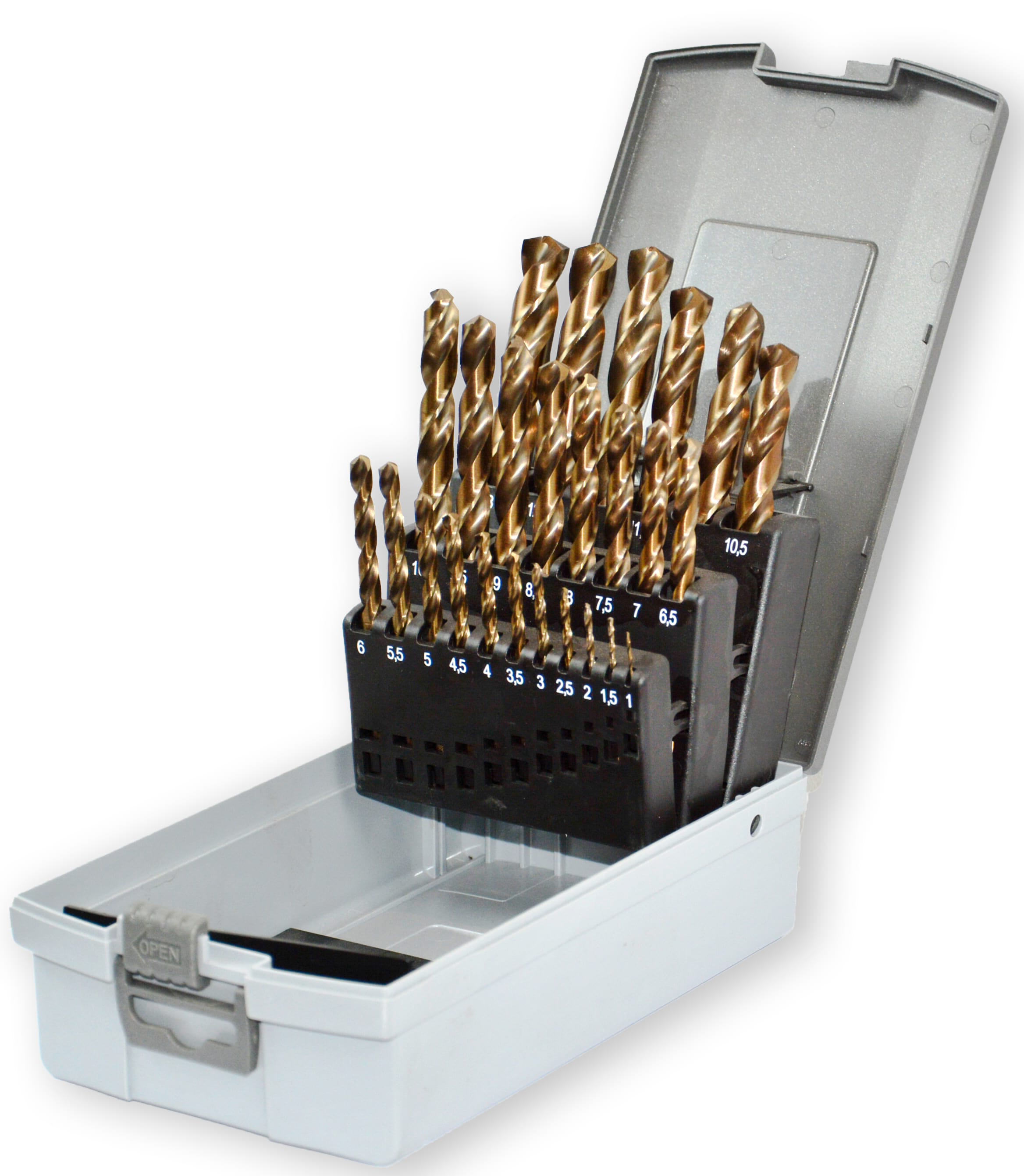 CLARKE-HSS COBALT 25PCS DRILL BIT SET