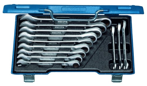 GEDORE-COMB RATCHET SPANNER SET 8-19MM (12PC)